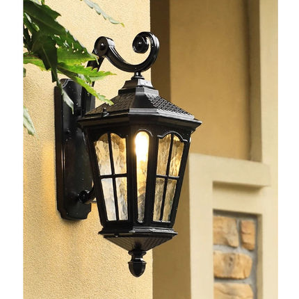 太阳能壁灯户外防水家用阳台壁灯围墙门柱壁灯led室内外庭院别墅