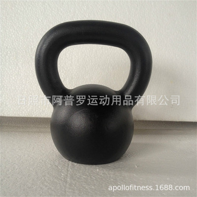 热销铸铁实心壶铃壶铃球墨铸铁kettlebell覆膜砂工艺铸铁壶铃
