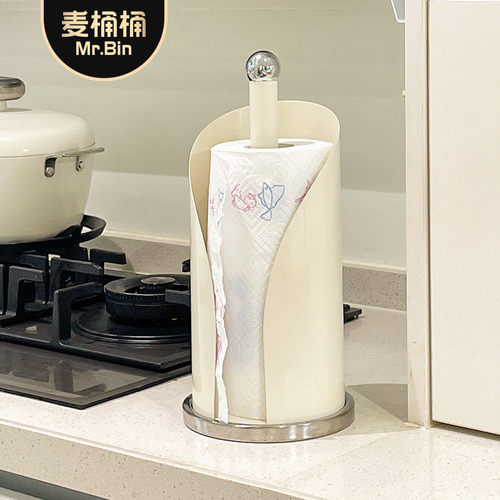 麦桶桶厨房纸巾架子卷纸支架保鲜膜袋放置架餐巾纸架纸巾座立式