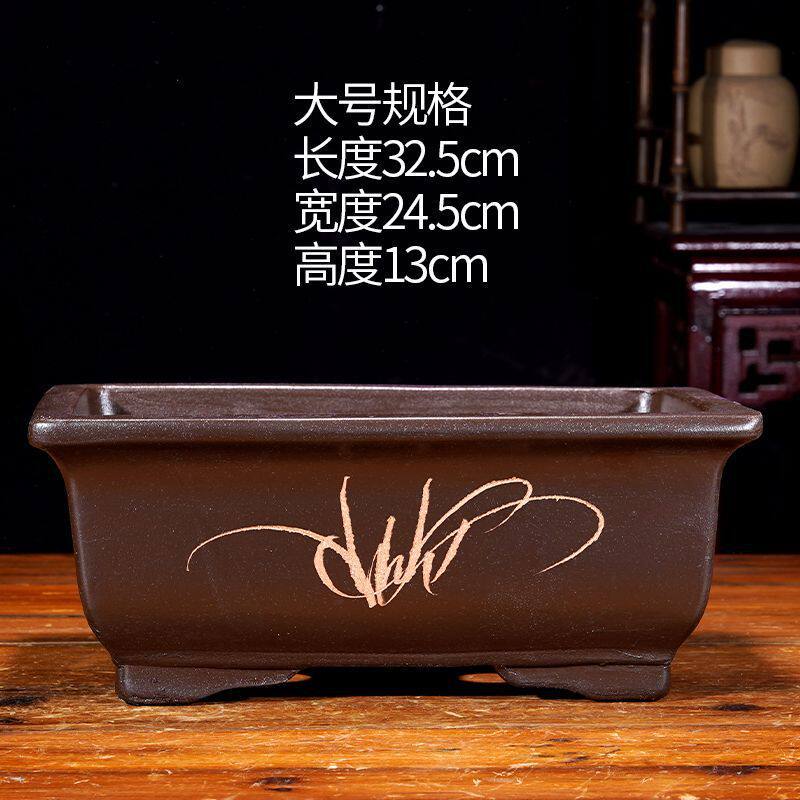 陶盆紫砂特大号马槽代销盆景花盆大号陶瓷花盆批发长方形