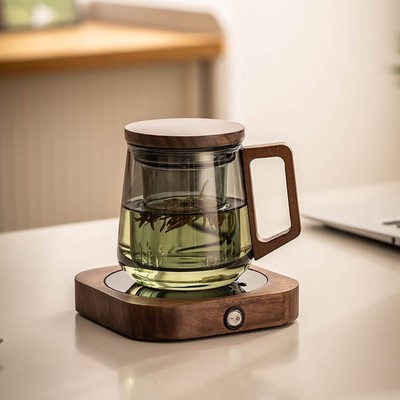 玻璃茶杯耐高温茶水分离泡茶杯个人茶道喝水水杯办公室男女专用杯