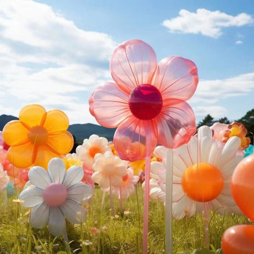 充气气模花朵气模大型商场户外活动美陈装饰充气发光卡通花卉仿真