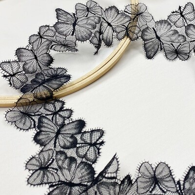 法蕾丝leavers lace蝴蝶蕾丝五瓣梅蕾丝1001#1002#1003# 高级成衣