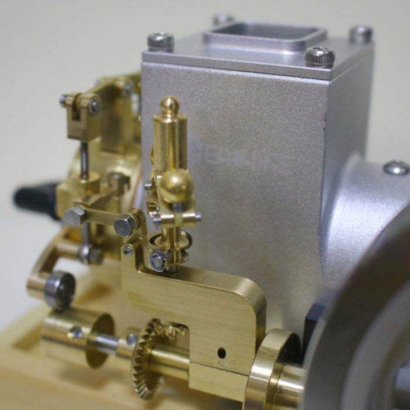 热销手动水冷水平汽油发动机模型 - 可复古启动，机械工艺