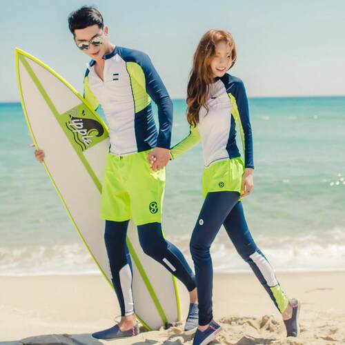厂家直销泳衣女情侣潜水服长袖长裤遮肚显瘦浮潜水母服海边温泉