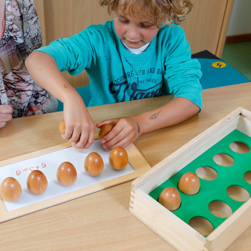 热销荷兰educo幼儿园趣味数学儿童数数1-10数字数益智认知教具蛋
