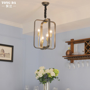 热销美式过道玄关全铜吊灯现代创意别墅餐厅小吊灯酒吧门口杂物间