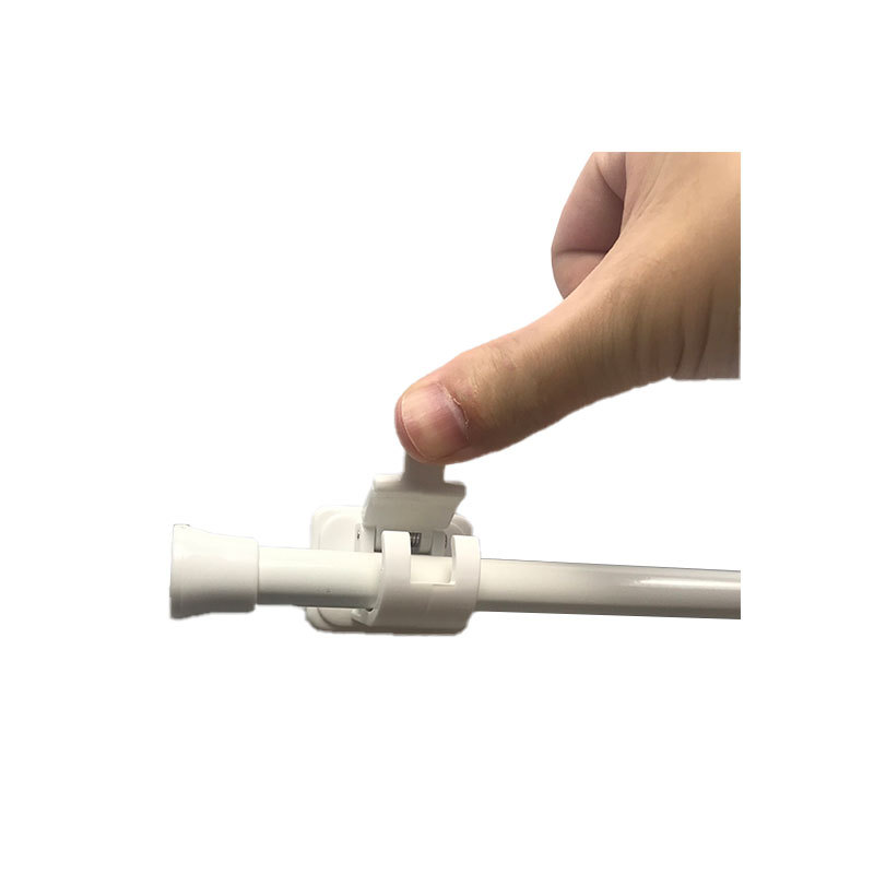 热销挂浴帘杆无痕棒状物卡夹窗帘杆挂架粘胶勾伸缩杆固定挂钩安装