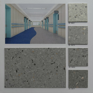 艾琪尔同质pvc商用地胶水泥医院工厂塑胶地板加厚耐磨车间地板革