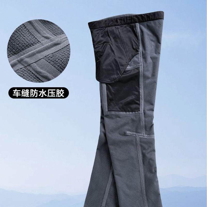 2023冬裤无缝压胶防风防水软壳男保暖户外登山裤批发23109