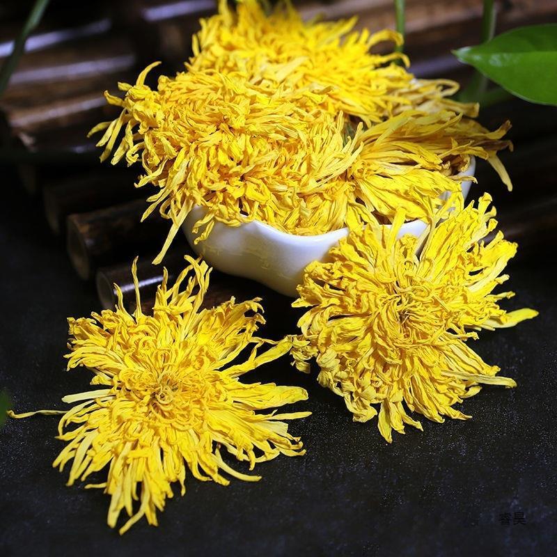 新日期金丝皇菊菊花茶散装去优级火清官方旗舰店热黄山材贡菊