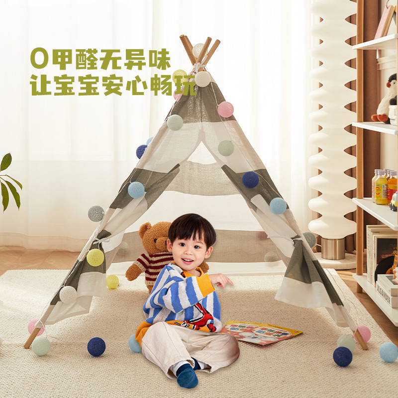 diy儿童帐篷室内外游戏屋春游防晒幼儿园手绘帐篷拍照道具