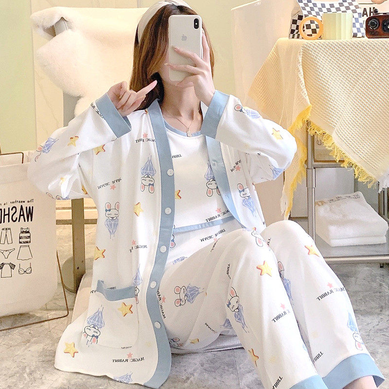 月子服春夏季产后哺乳纯棉薄款孕妇睡衣三件套居服产妇秋冬喂奶,孕妇装/孕产妇用品/营养,家居服套装,淘宝优惠券,粉丝福利购,淘宝优惠卷