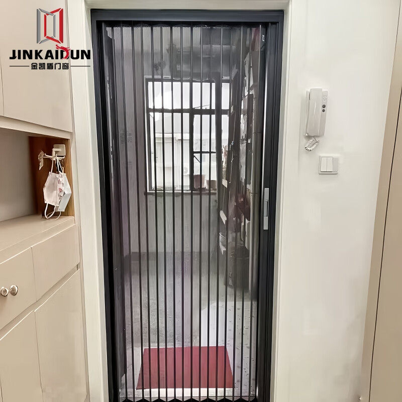 金凯盾金刚网纱门推拉式隐形折叠纱窗门防蚊门别墅家用铝合金纱窗