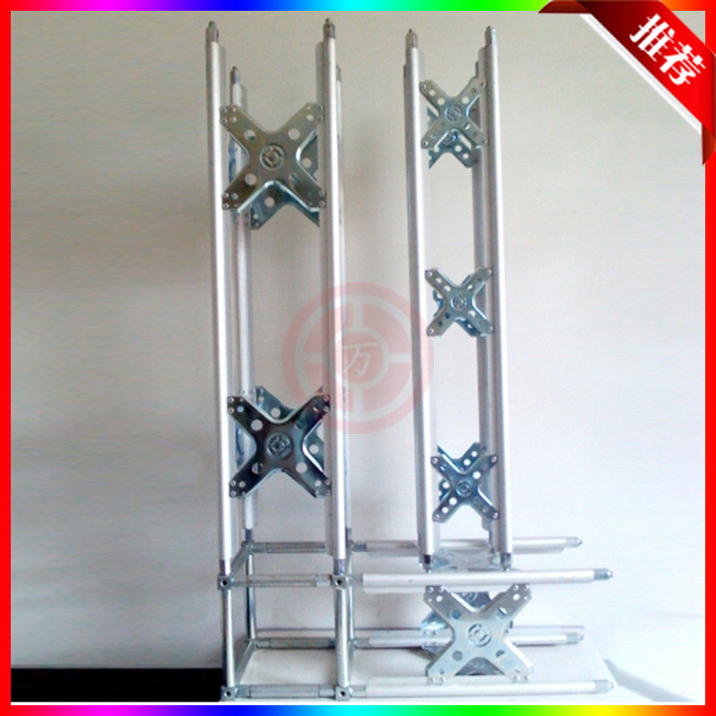 热销铝合金蝴蝶桁架2米户外广告展架喷绘布龙门架架子婚庆背景展