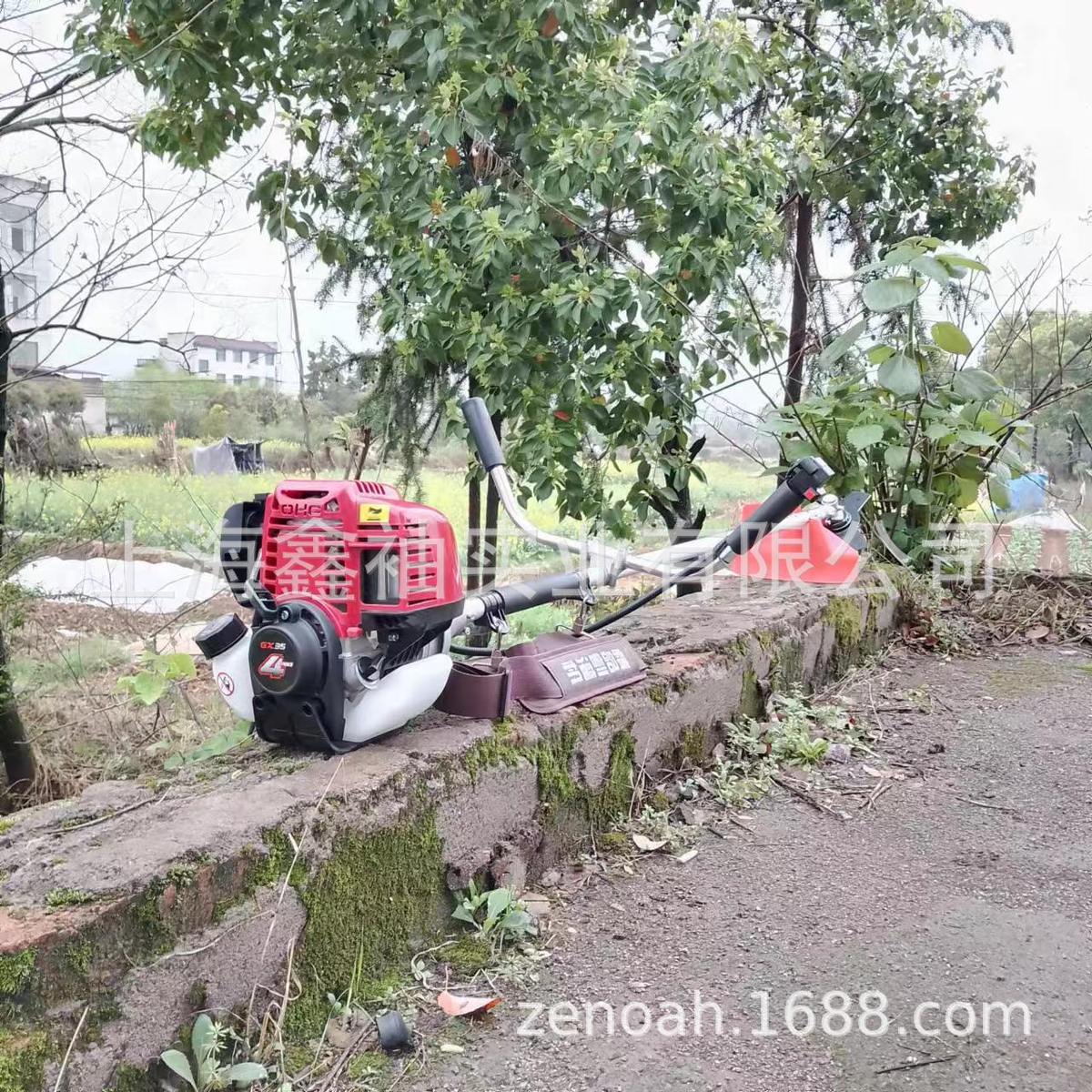 热销开荒世家开荒挂式四冲程gx35割草机割灌机小型多功能侧除草机