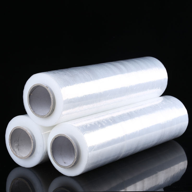 热销缠绕膜厂家手用pe包装膜薄膜50cm透明批发机用pe拉伸膜缠绕膜