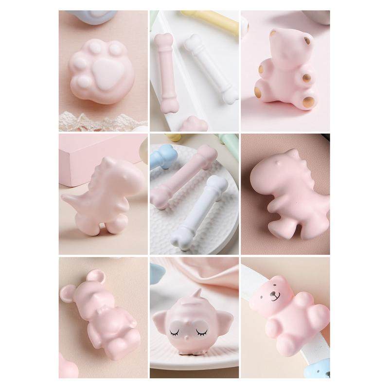 星翡家居粉色女孩儿童房衣柜拉手柜子柜门抽屉可爱风卡通陶瓷把手,基础建材,小拉手,淘宝优惠券,粉丝福利购,淘宝优惠卷