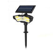 户外太阳能地插树灯防水草坪灯庭院超亮射灯花园景观装 饰灯照树灯