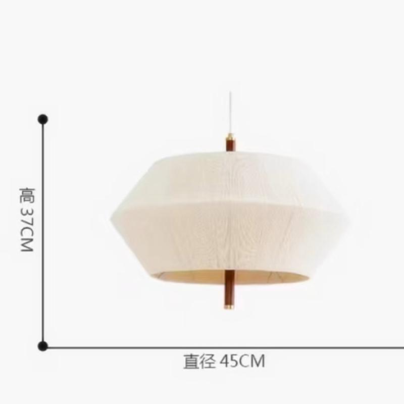 极简吊灯编织棉绳灯罩家用书房卧室过道楼梯个性纯手工