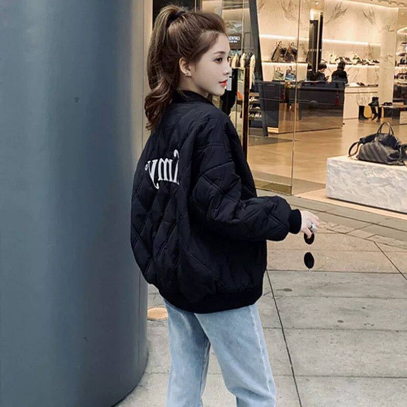 羽绒棉服女秋冬季2024年新款洋气宽松韩版短款小个子加厚棉衣