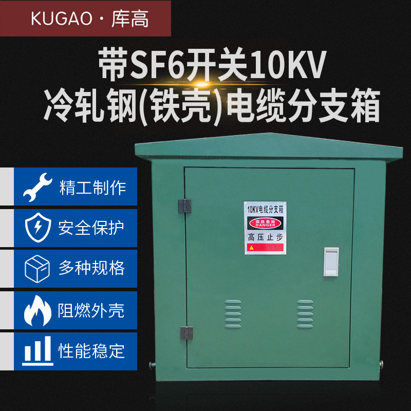 带SF6开关10KV欧式高压电缆分支箱铁壳一(二)进一二三四五六出