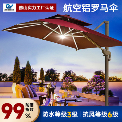 遮阳伞户外庭院伞露台花园室外太阳伞别墅罗马伞摆摊阳台伞休闲伞