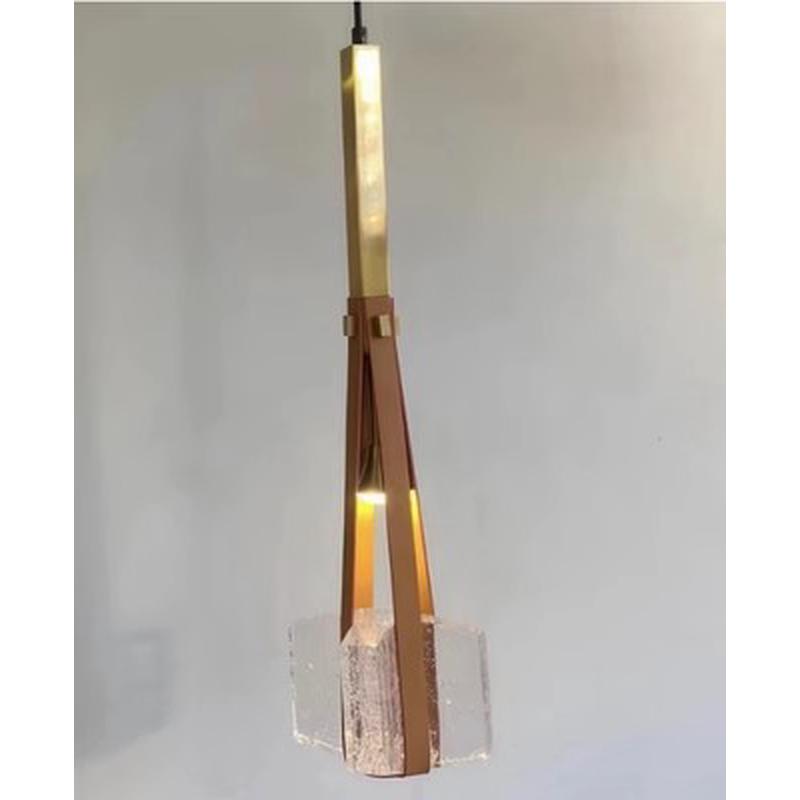 简约个性款氛围小吊灯轻奢意式餐厅吧台卧室床头设计师款皮革吊灯