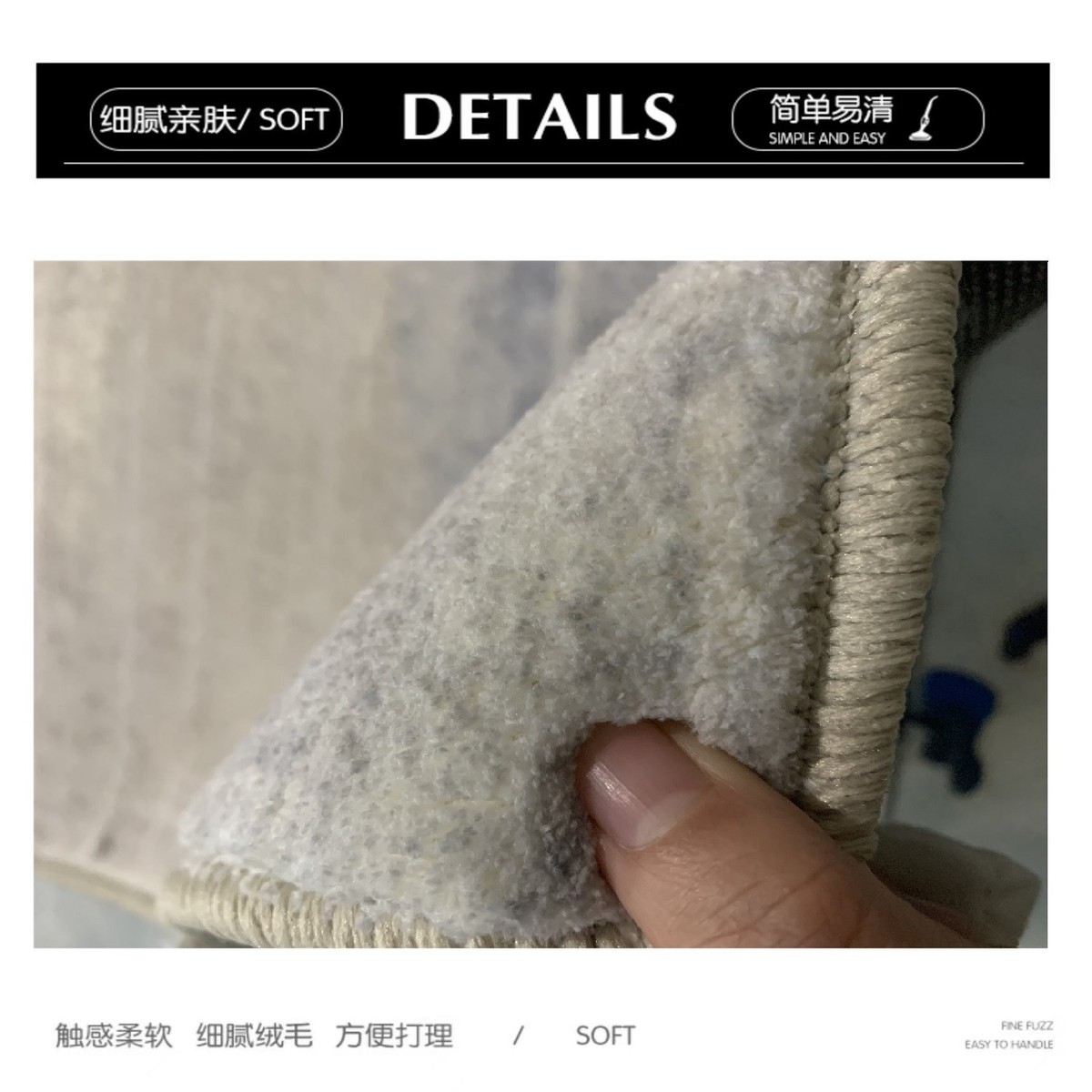 欧式条纹设计感简约地毯高级轻奢家用卧室书房沙发茶几地垫地毯
