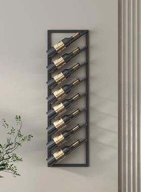 酒吧红酒架壁挂铁艺轻奢酒瓶架创意酒庄葡萄酒架子挂墙家用展示架