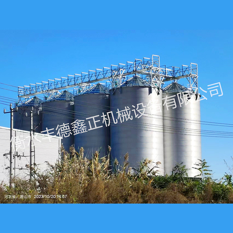 100吨稻谷钢板仓丰德鑫正粮企用节省人工
