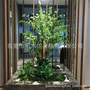 仿真樹旅人蕉美人蕉仿真竹盆栽美陳裝 飾造景 飾商場室內(nèi)景觀節(jié)慶裝