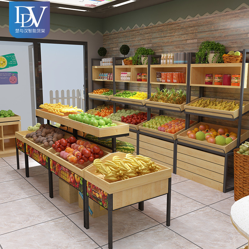 热销超市水果店蔬菜货架百果园水果展示架创意多层果蔬店展示架钢
