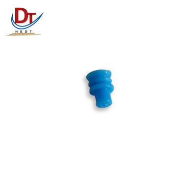 汽车线束828904-1小孔密封堵塞防水堵硅胶蓝色防水耐老化国产空堵