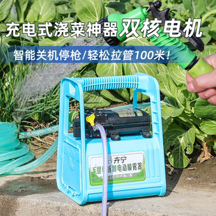 电动抽水泵家用田园浇菜神器农用户外小型吸水自动便携抽 充电式