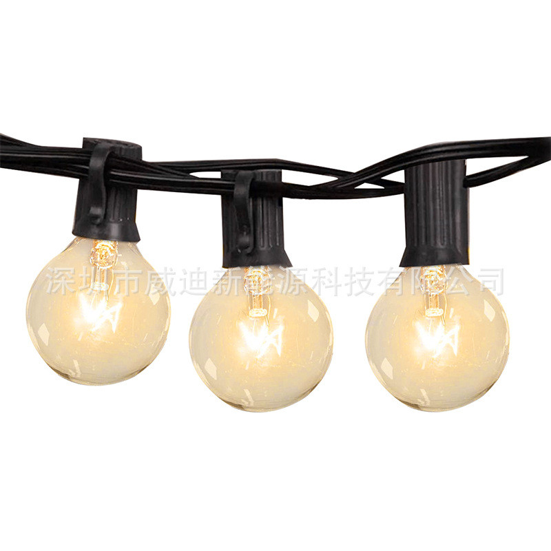 美g40灯串75灯户外庭院75ft热销规100ft暖白复古钨丝装饰灯串