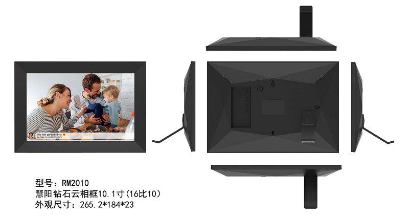 Разлетаться, как горячие пирожки горячей E -commerce 10,1 дюйма коснуться умный Wi -Fi Cloud фоторамка цифровой фоторамка hd видео IPSFrame 