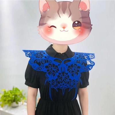 植绒布云肩剪纸成品窗花造型学校儿童幼儿园镂空汉服服饰
