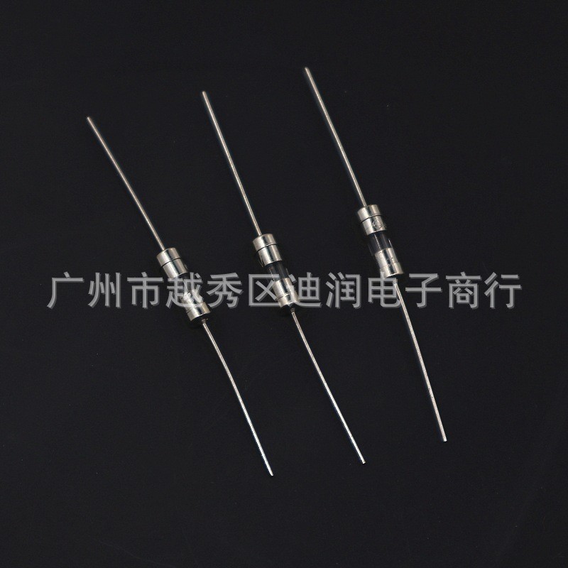 保险管3.6×10mm带引线保险管玻璃慢断t1at2at3.15a4a5a