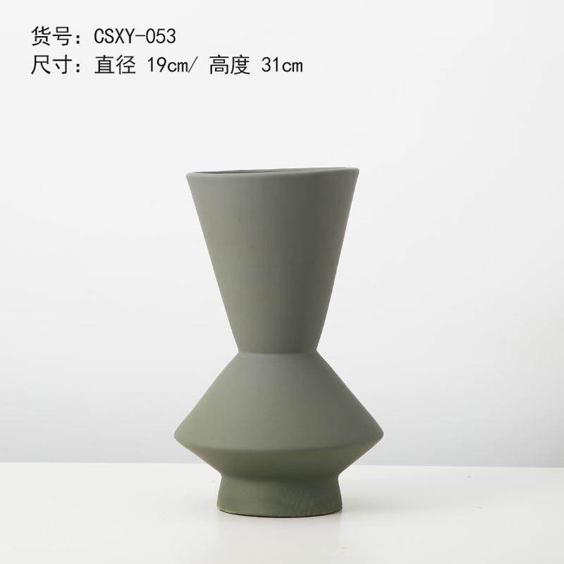 创意样板房花瓶哑光客厅装饰摆件北欧风软装饰宽口莫兰迪色花器,鲜花速递/花卉仿真/绿植园艺,花盆,淘宝优惠券,粉丝福利购,淘宝优惠卷