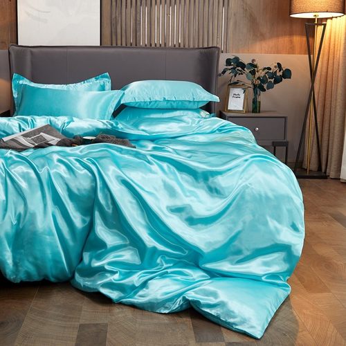 4y夏天被套单件被罩冰丝裸睡欧式丝滑1.5米夏凉夏季薄款180x200x2