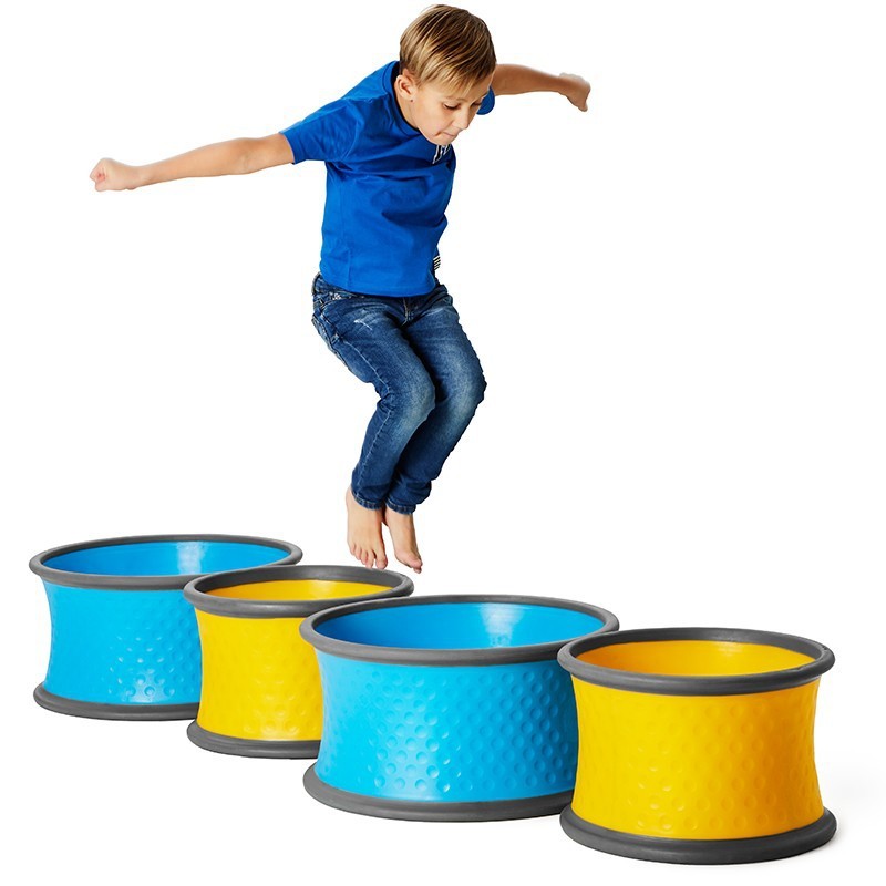 热销丹麦大平衡滚轮儿童感统器材训练器材gonge小号动感滚筒滚轮