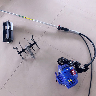 热销背负式小汽油菜地松土设备小型家用割草机地块四冲程除草机