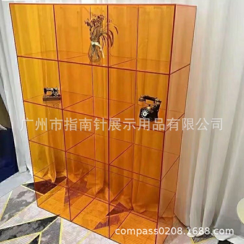 鞋子展示架陈列架 包包亚克力 服装店橱窗置物架 多层透明展示柜