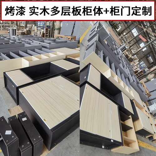 热销浙江尚雅衣柜全屋定高端实制木多层烤漆柜门柜体免漆室内木门