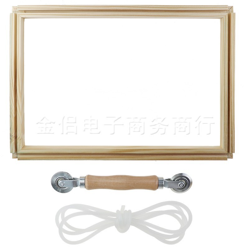 绣架台式可调节十字绣框架榉木绣绷架子刺绣十字绣绣工具绣花绷子