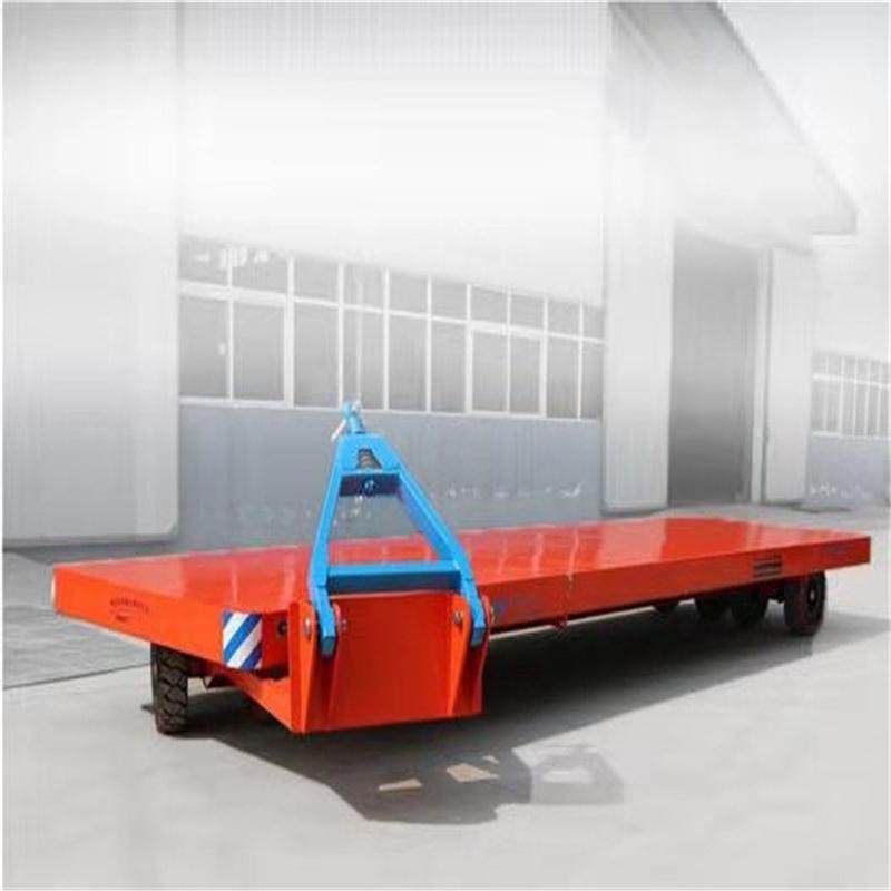 热销中恒供应牵引式平板拖车重型平板拖车车间仓库转车周