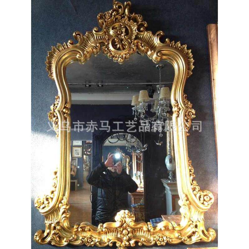 奢华宫庭风欧式酒店装饰别墅玄关装饰镜美容镜穿衣镜半身镜
