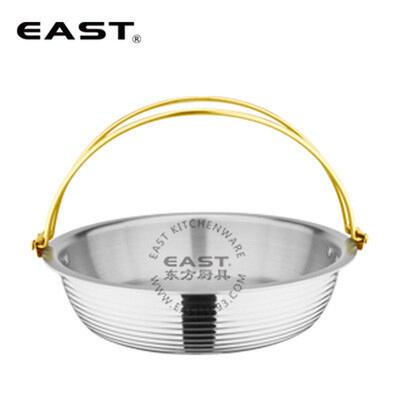 热销三层钢精钻双线east身提锅【矮东方厨具】