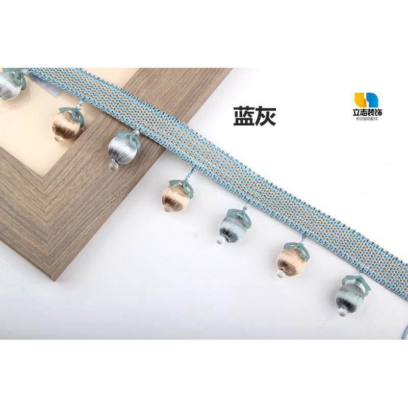 窗帘花边水晶珠子窗帘配件辅料货车装饰别墅装饰纱窗加重叶片包丝